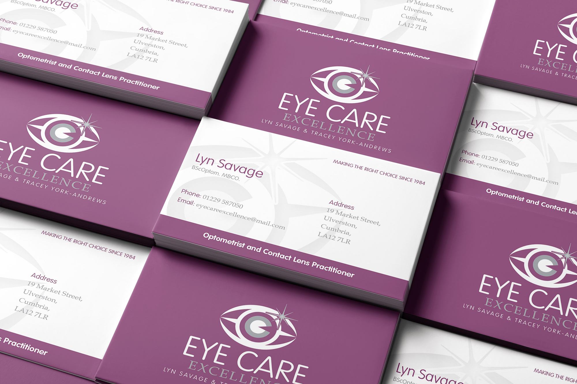 Branding design for Eye Care Excellence