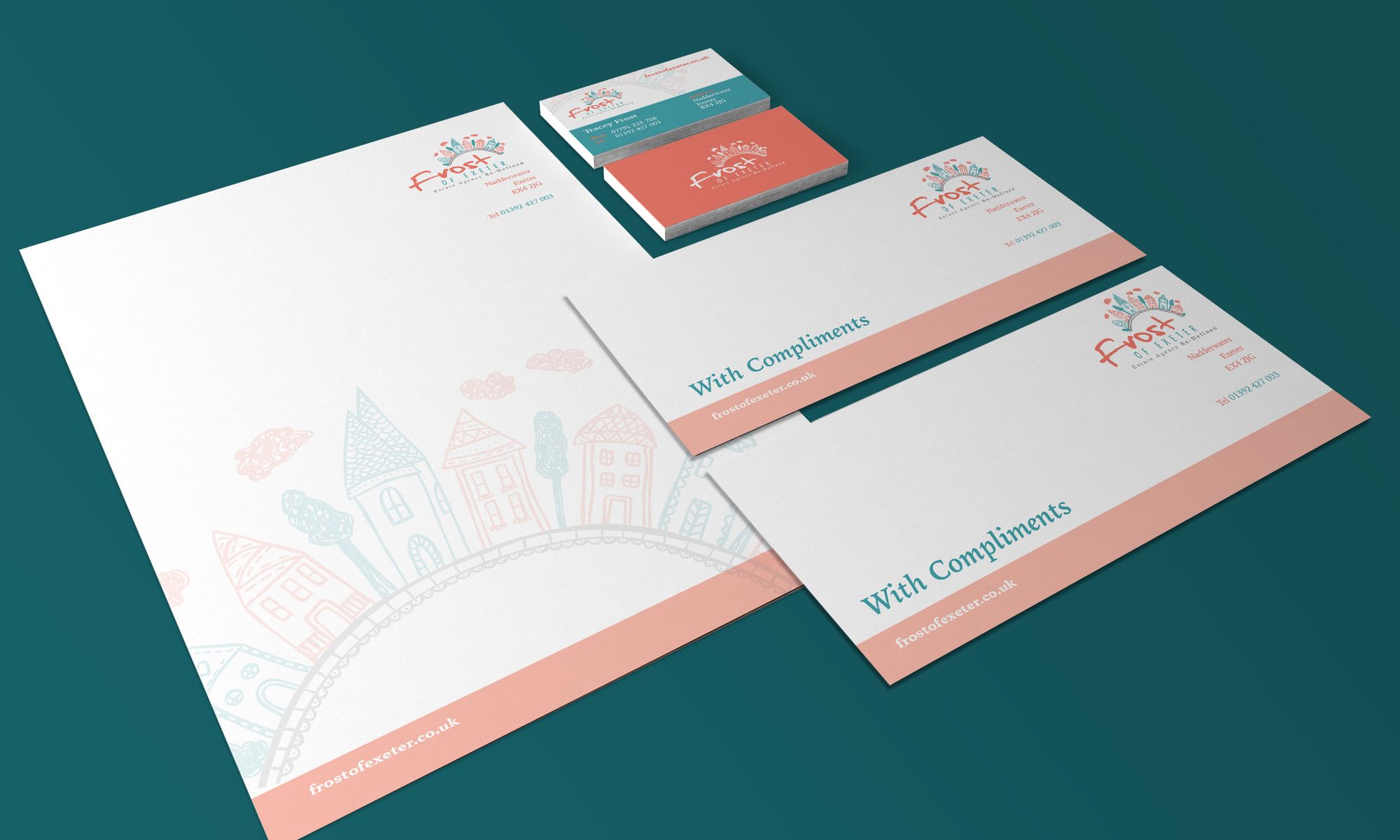 Branding design for Frost of Exeter detail