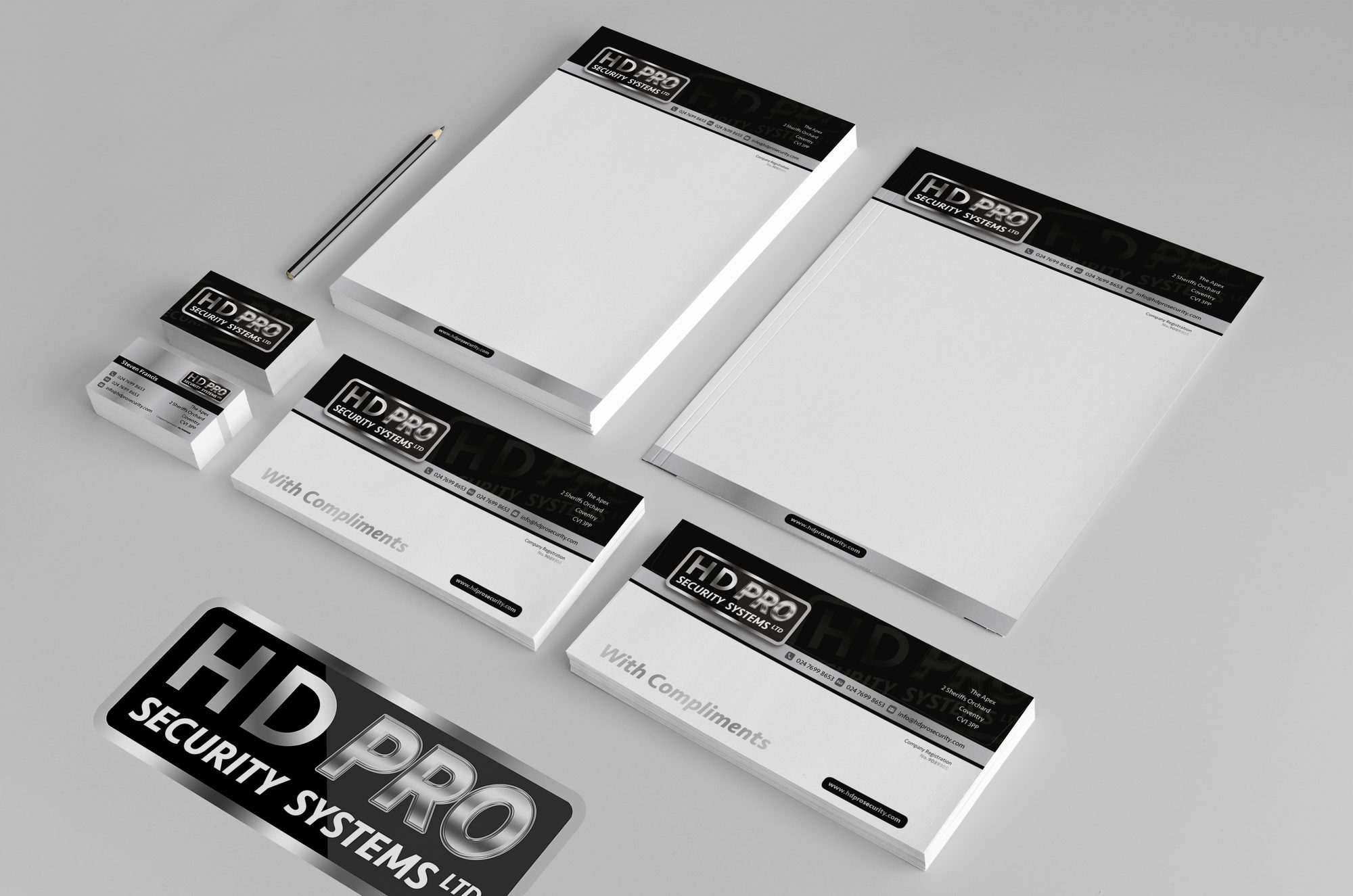 Branding design for HD Pro