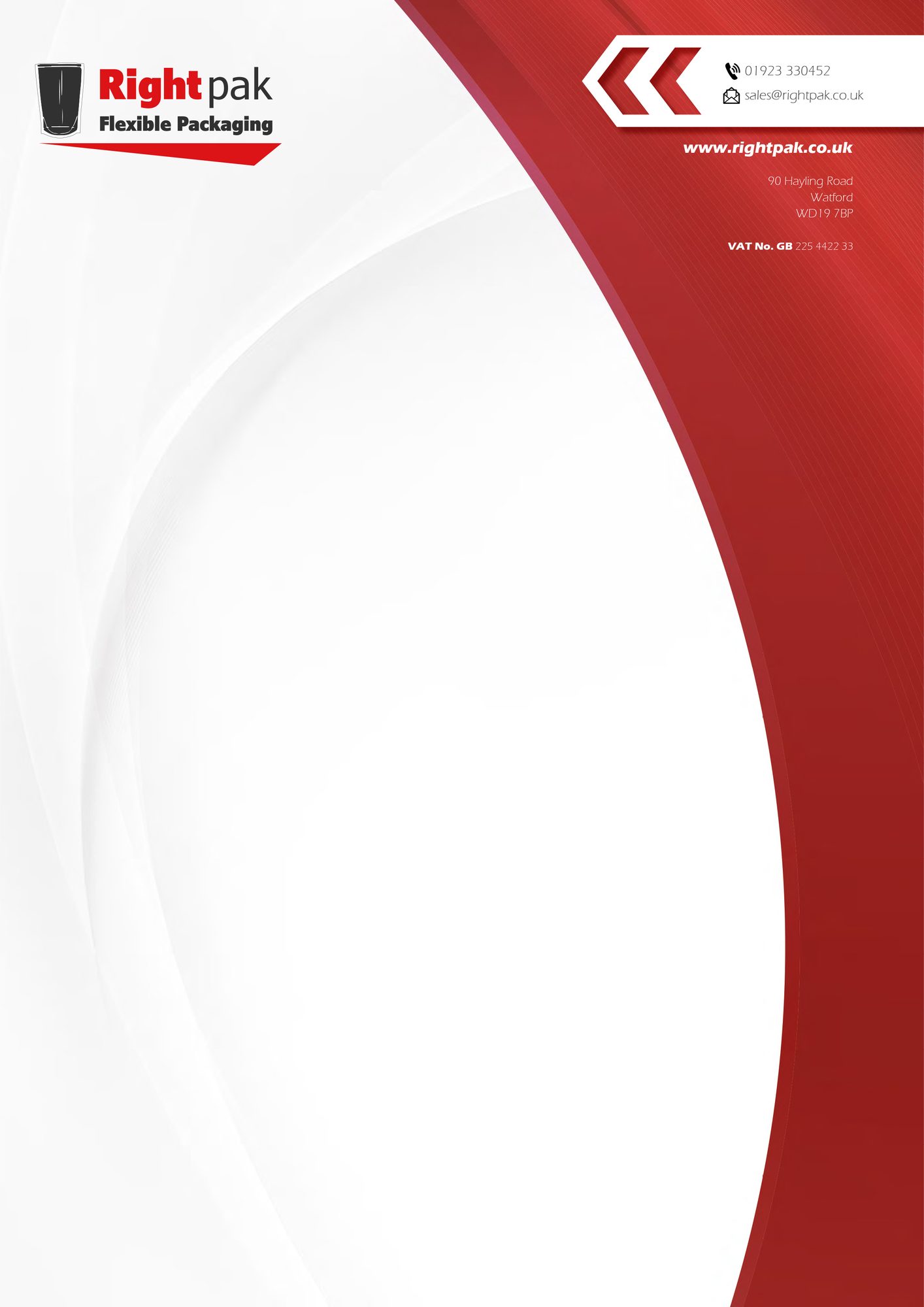 Branding design for RightPak detail