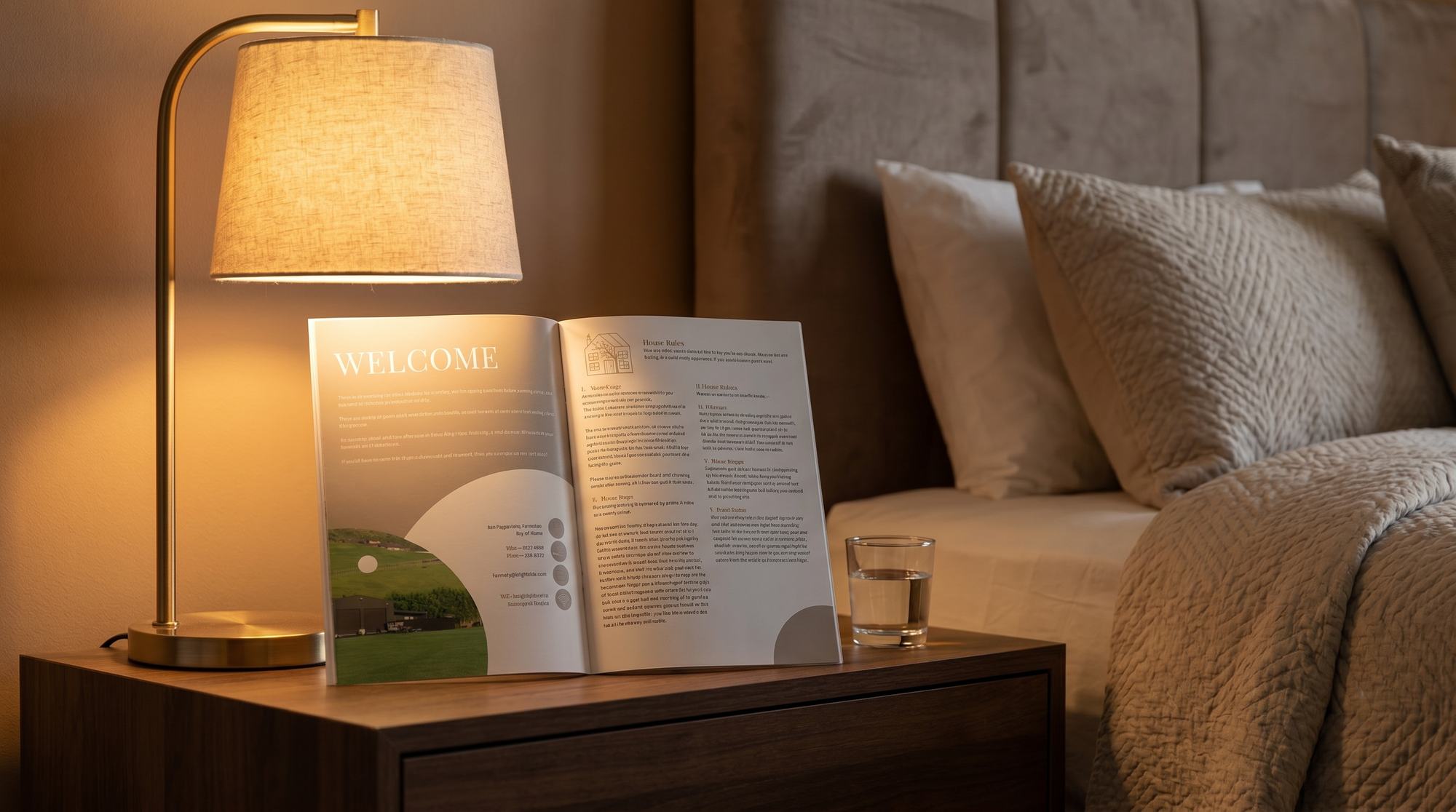 Brochure design for Brightside Farmstay detail