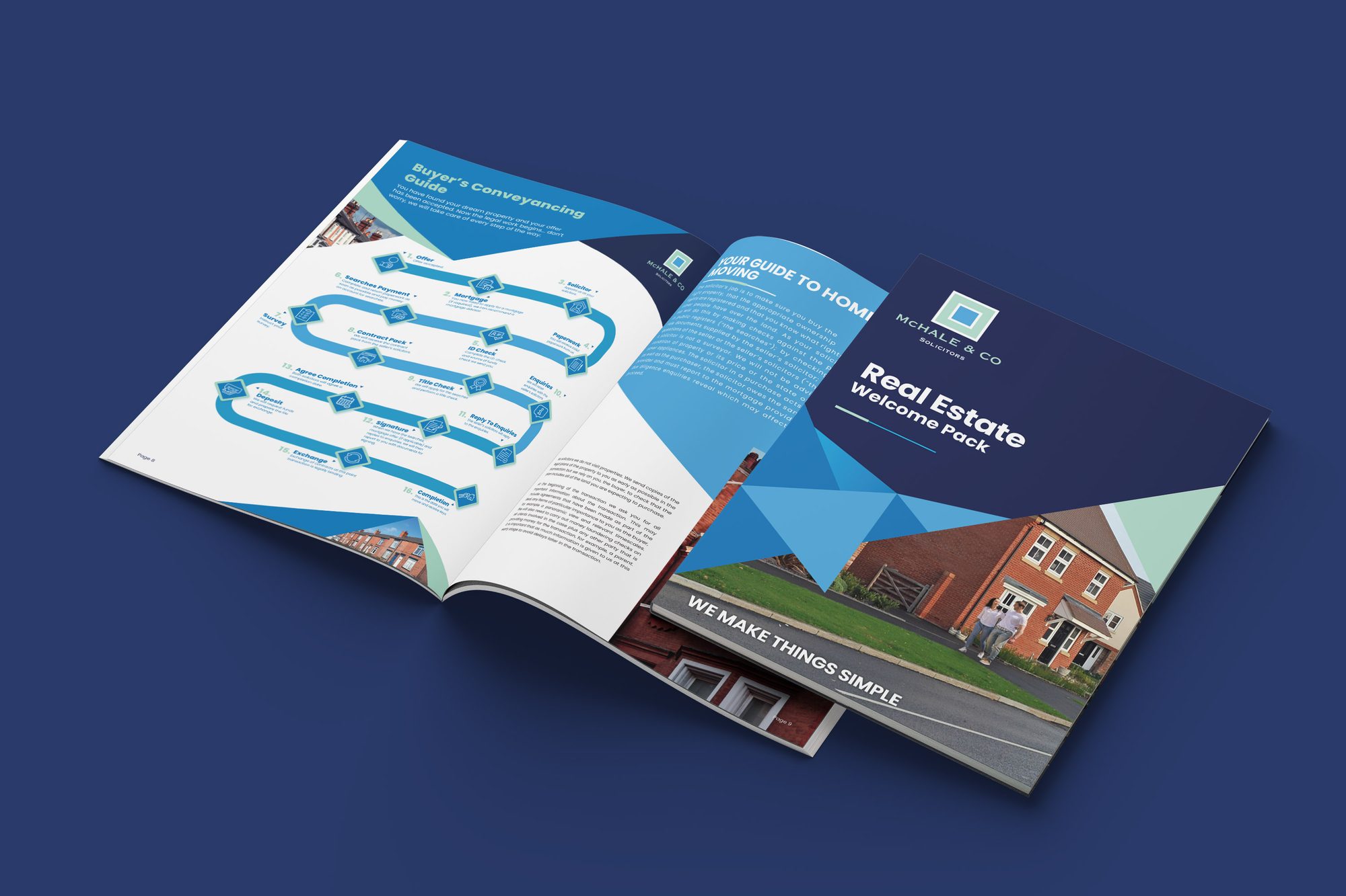 Brochure design for McHale & Co detail