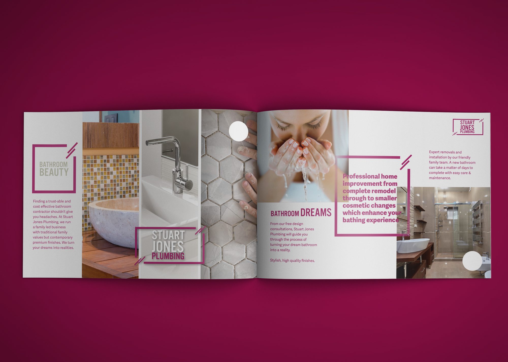 Brochure design for Stuart Jones