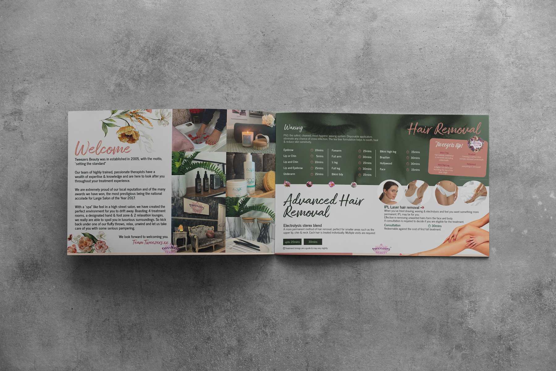 Brochure design for Tweezers detail