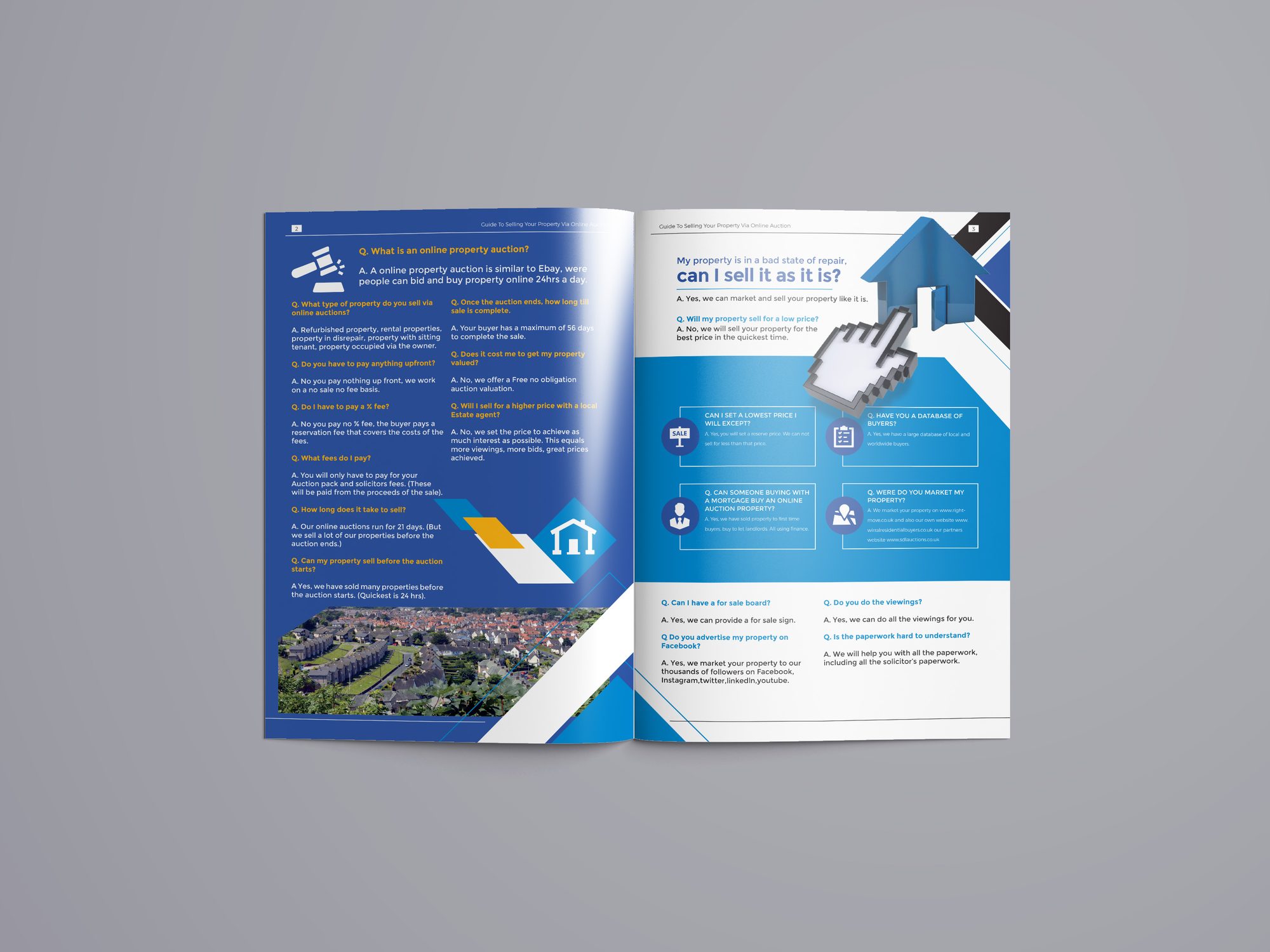 Brochure design for Wirral Residential Buyers detail