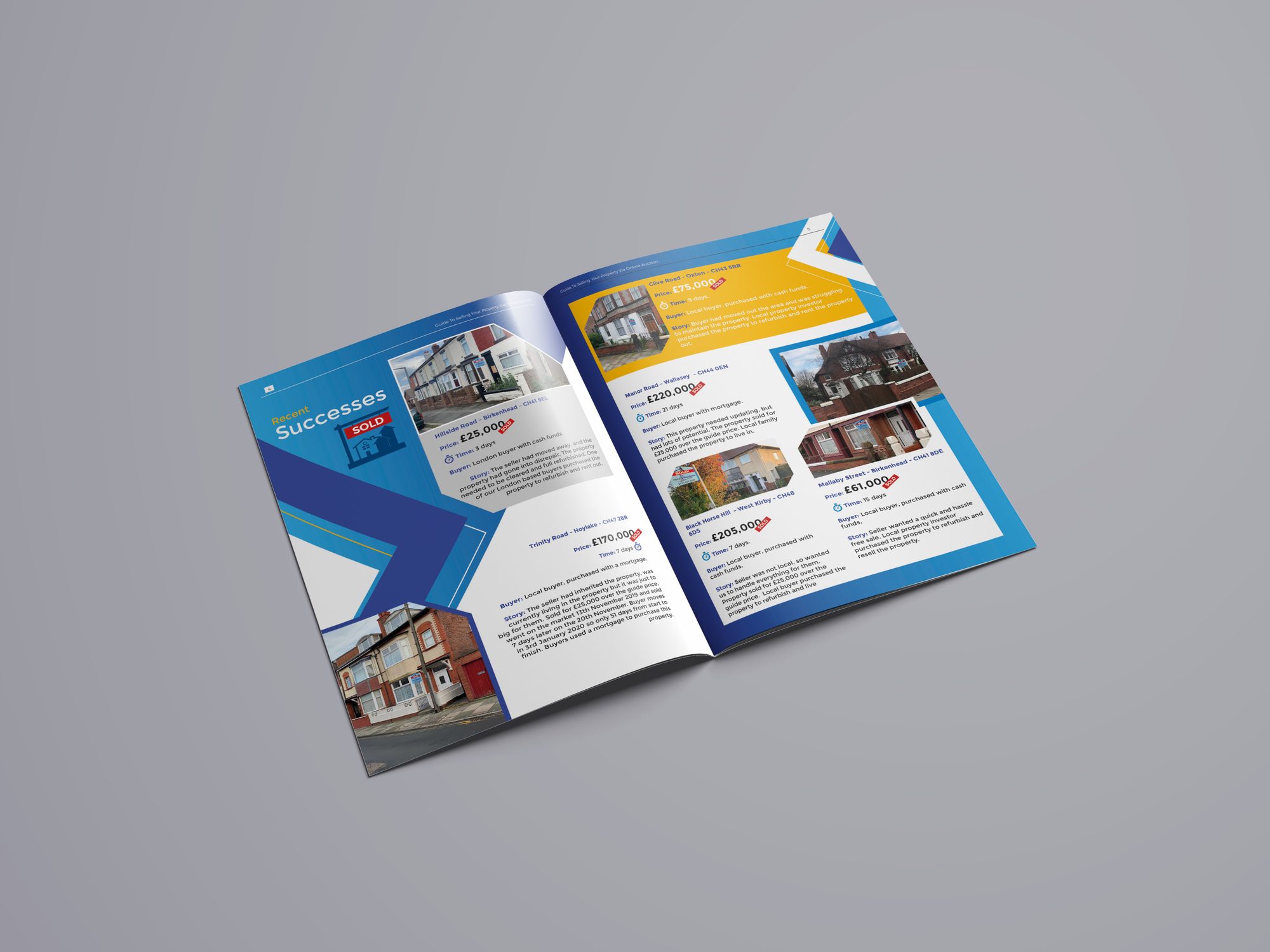 Brochure design for Wirral Residential Buyers detail