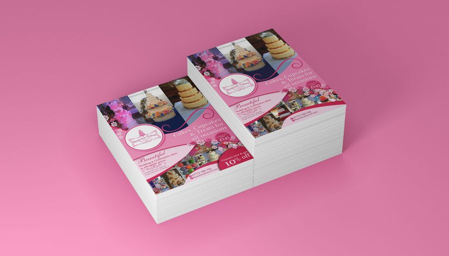 Flyer design for Bespoke Cakes and Treats