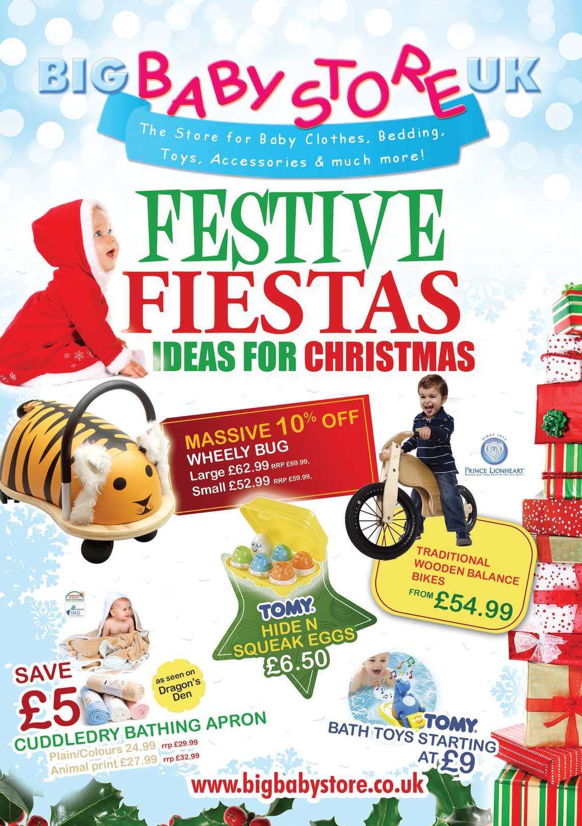 Flyer design for Big Baby Store detail