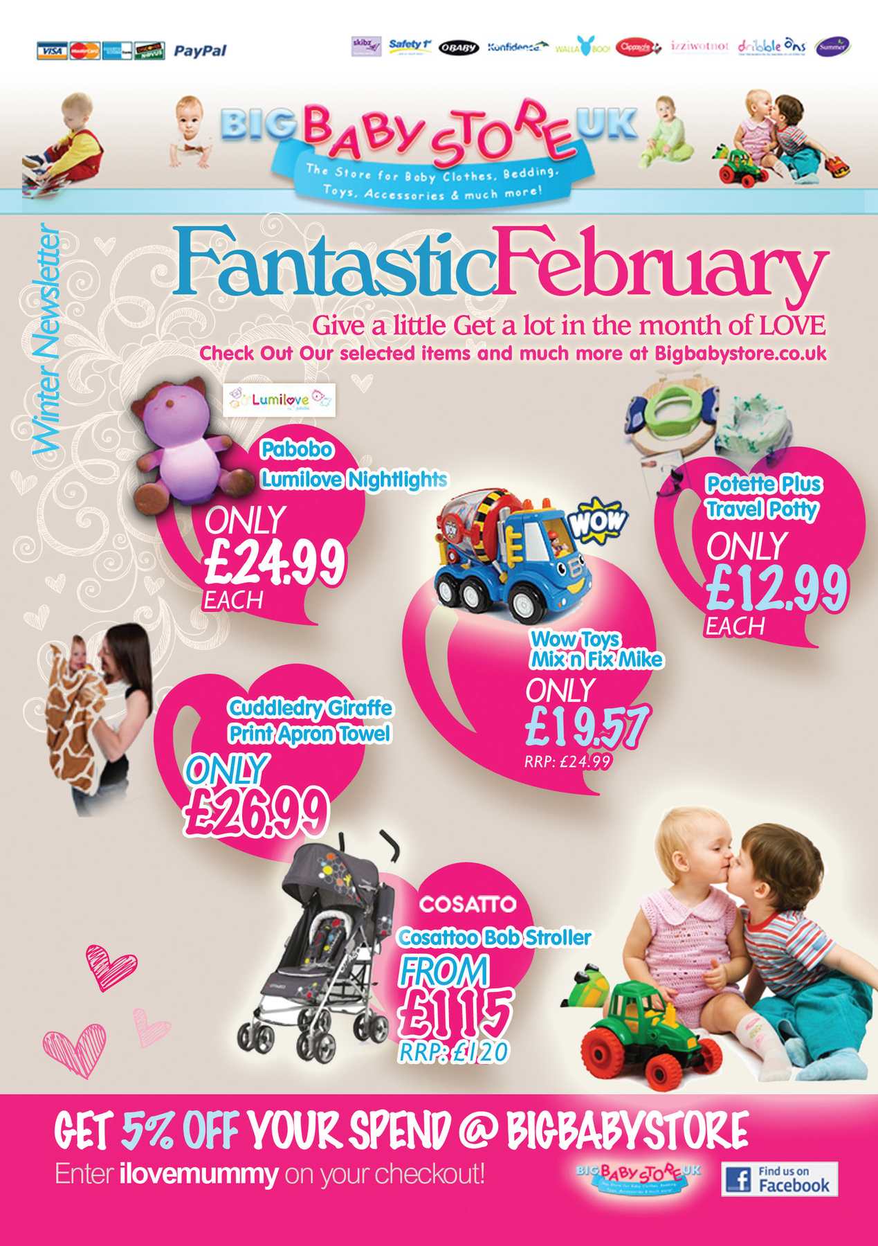 Flyer design for Big Baby Store detail