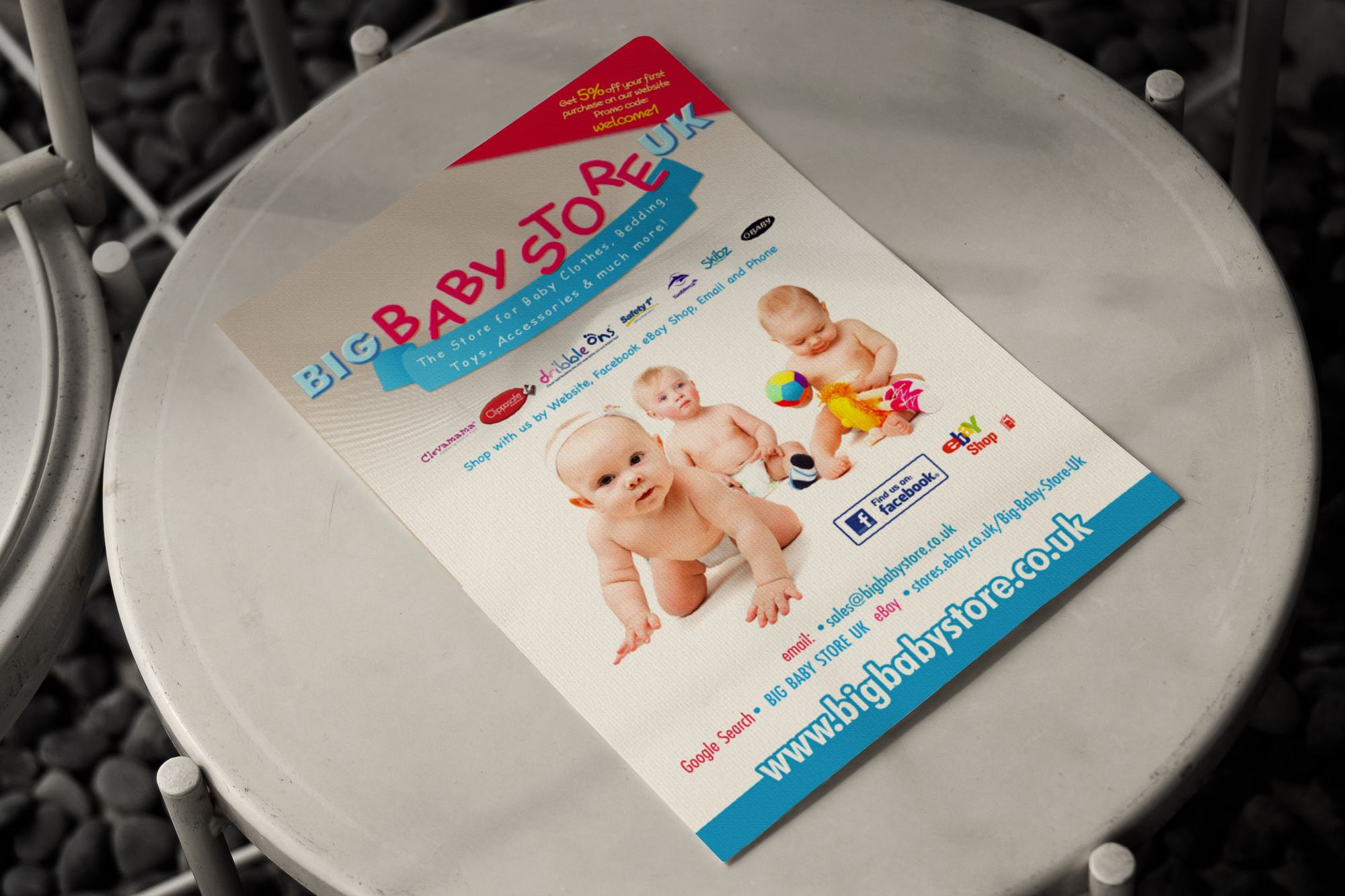 Flyer design for Big Baby Store