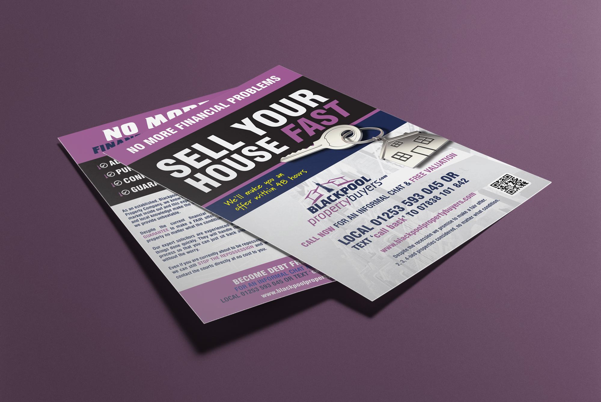 Flyer design for Blackpool Property Buyers