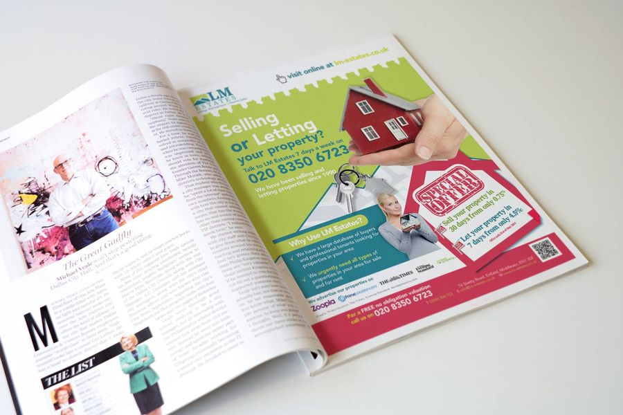 Flyer design for LM Estates