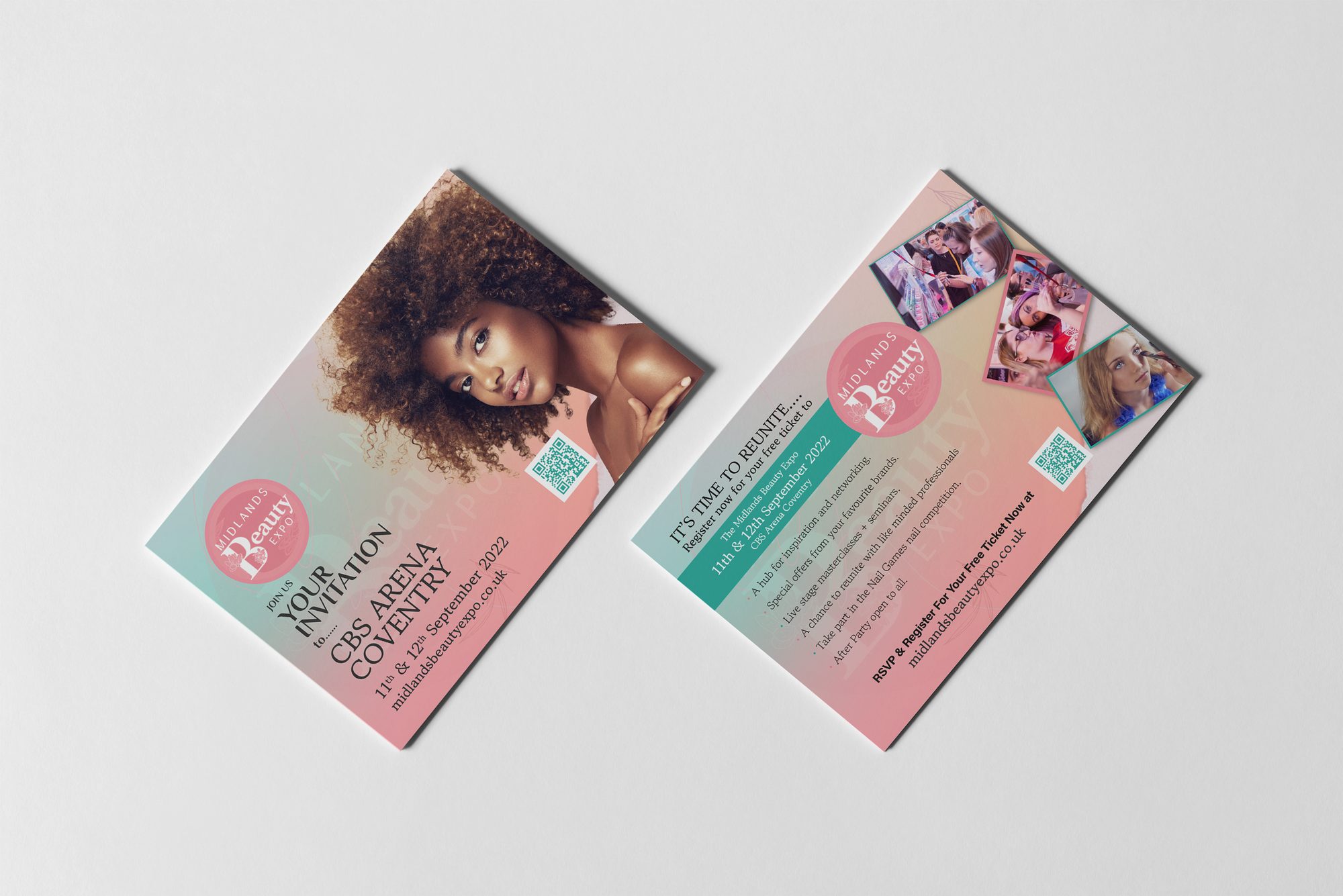 Flyer design for Nail & Beauty Expo detail