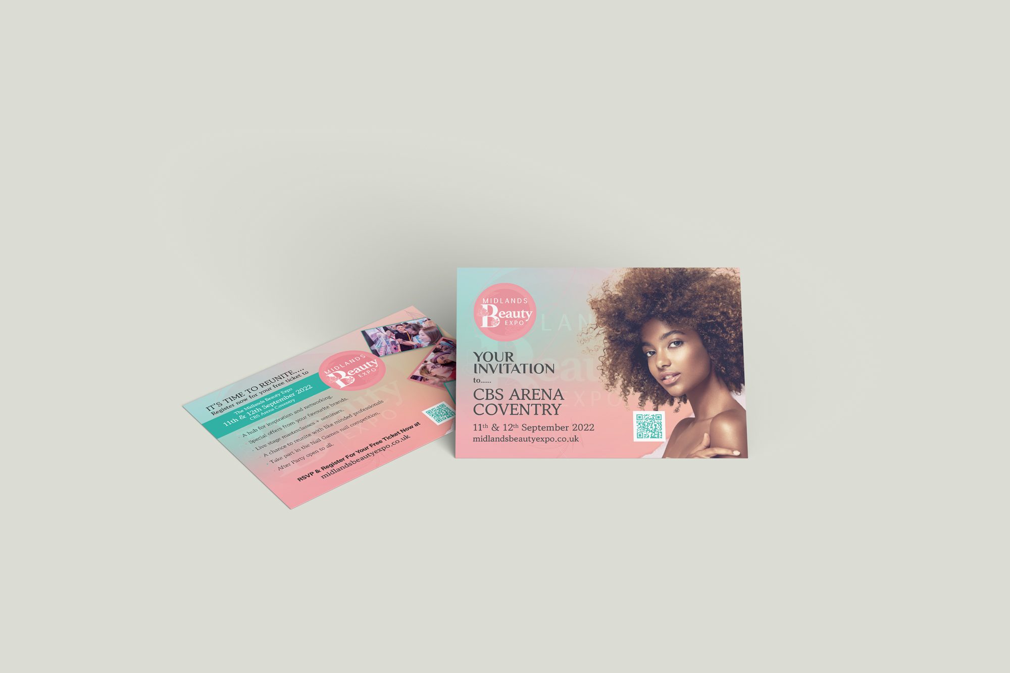 Flyer design for Nail & Beauty Expo detail
