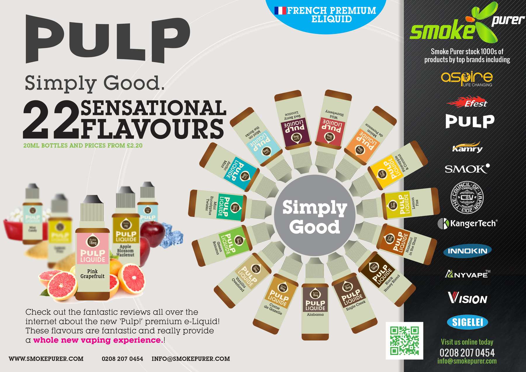 Flyer design for Pulp Liquid detail