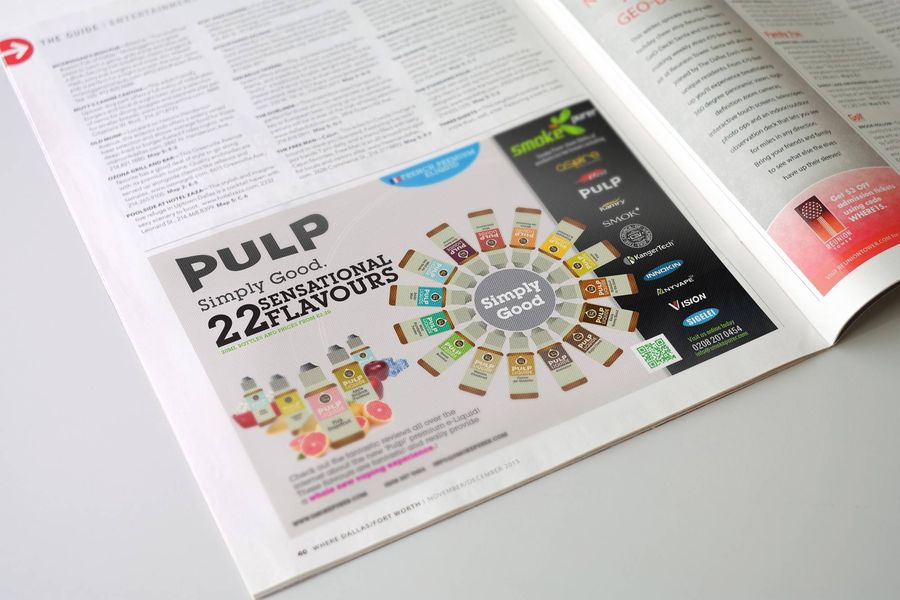 Flyer design for Pulp Liquid