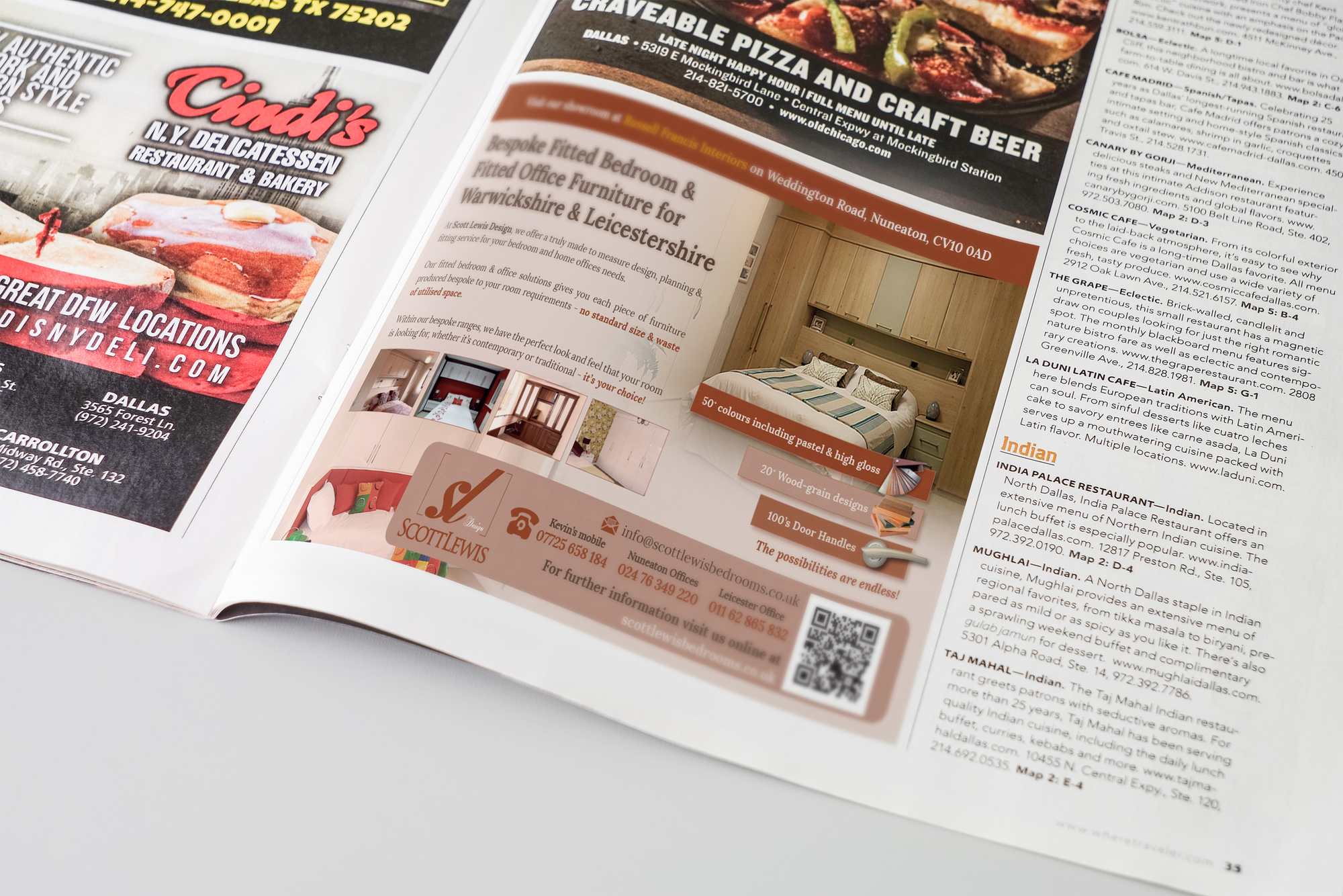 Flyer design for Scott Lewis Bedrooms