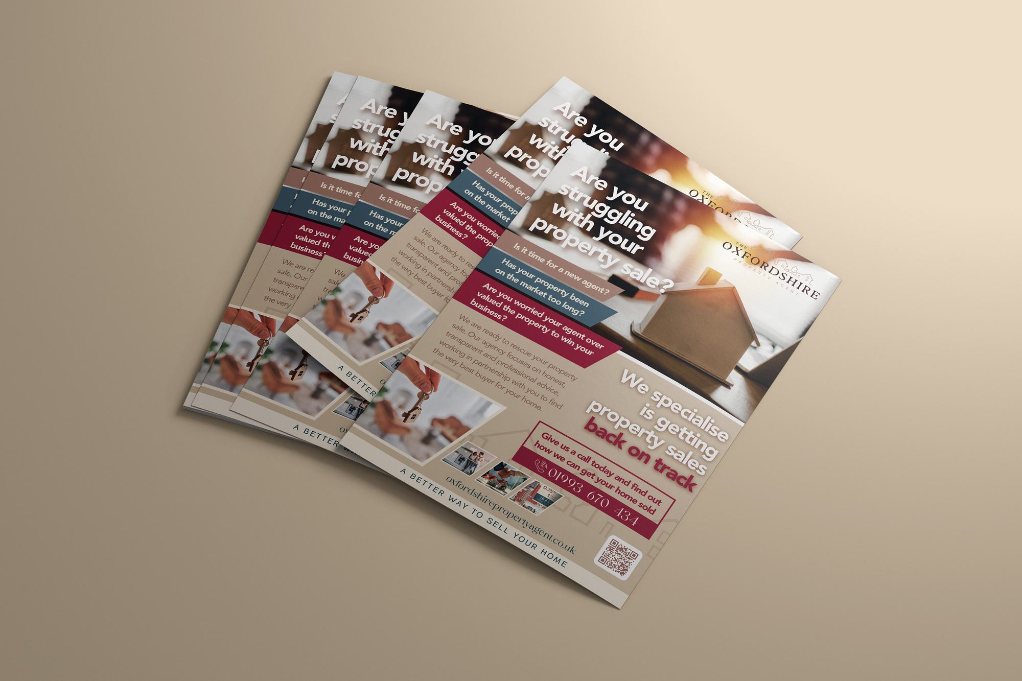 Flyer design for The Oxfordshire Property Agent detail