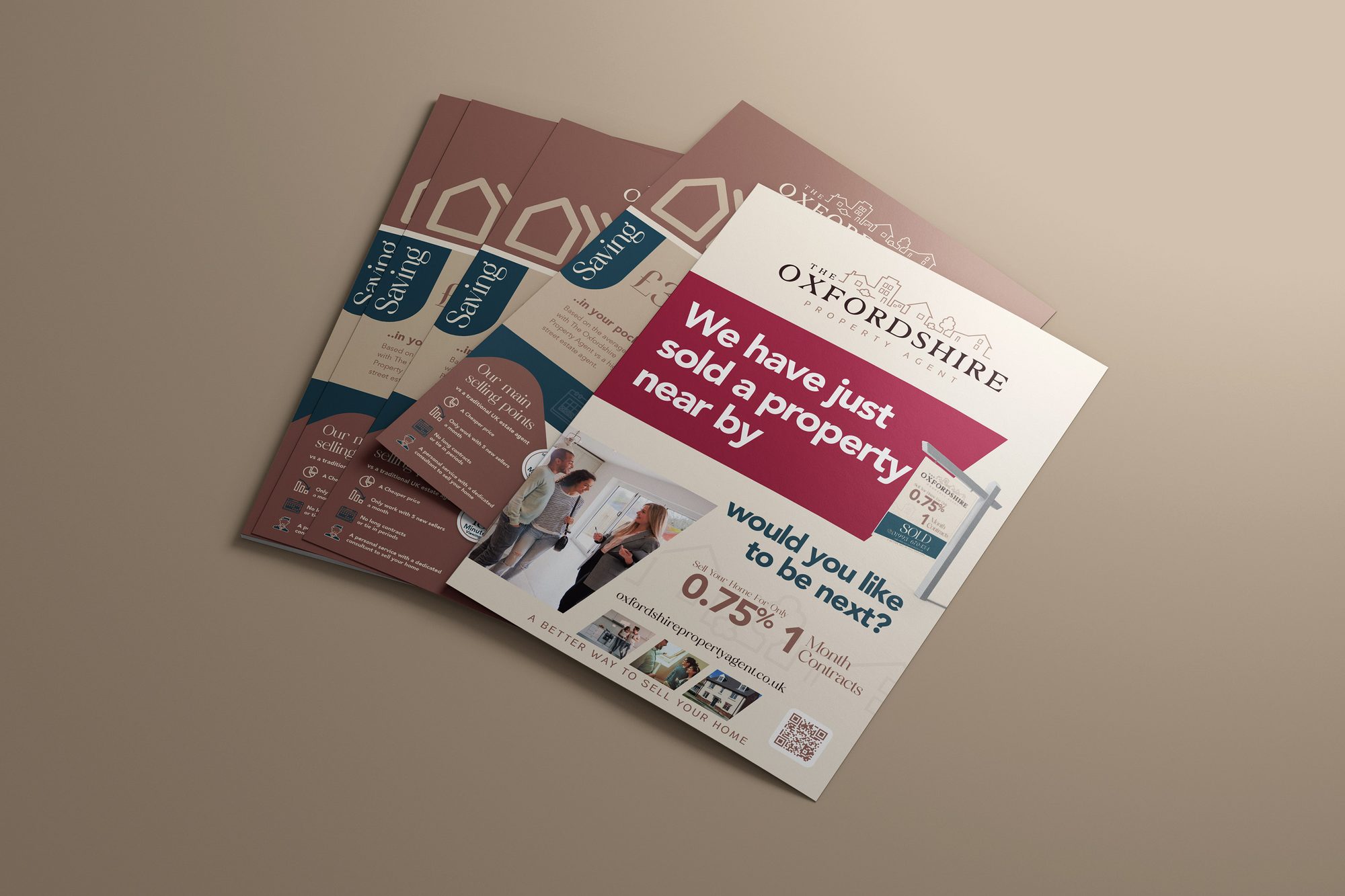 Flyer design for The Oxfordshire Property Agent detail