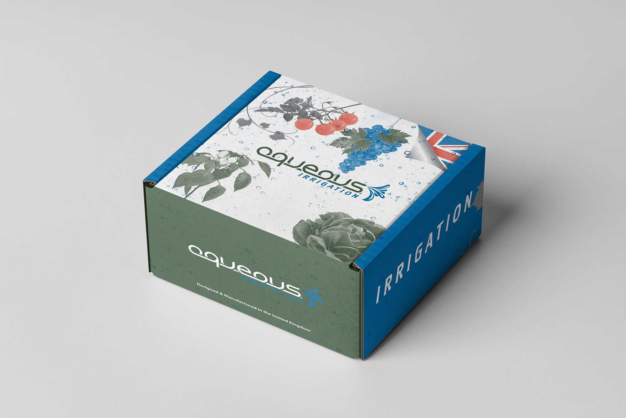 Packaging design for Aqueous Irrigation detail