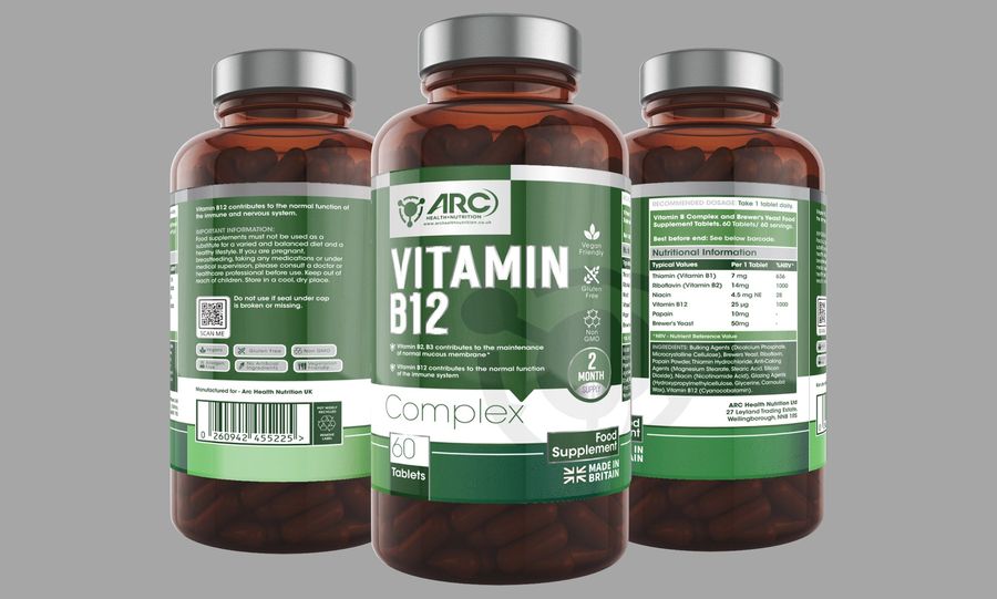 Packaging design for Arc Health Nutrition