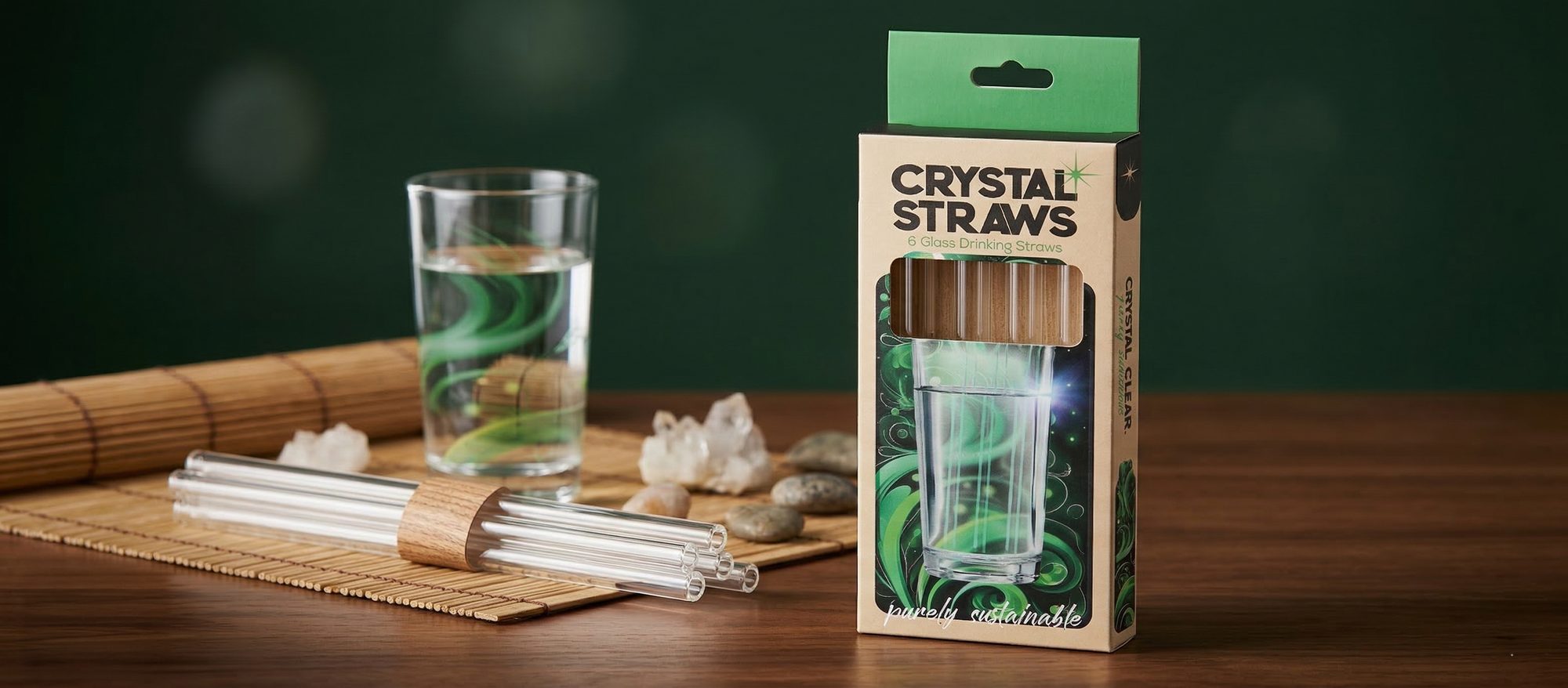 Packaging design for Crystal Straws