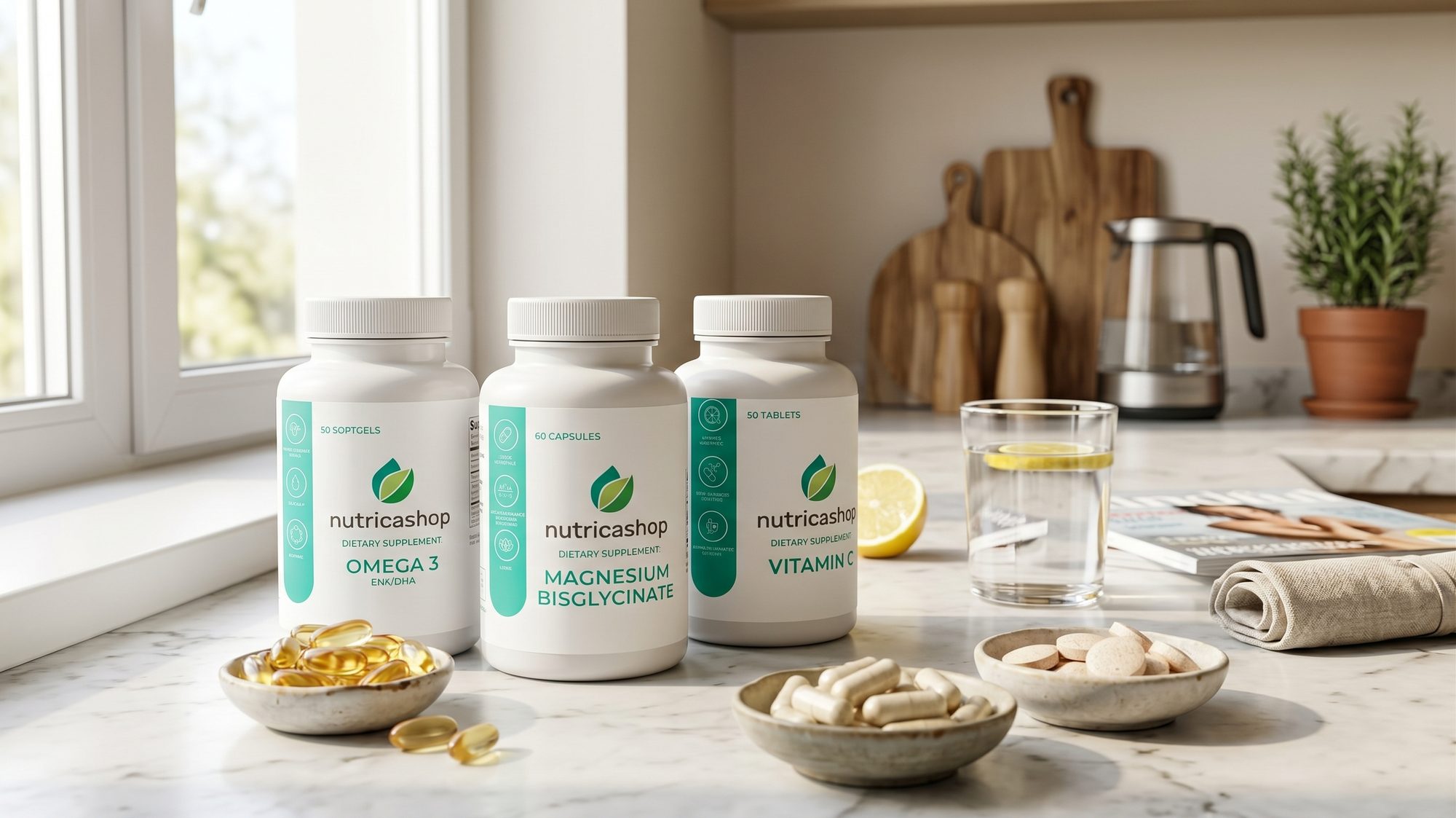 Packaging design for Nutricashop