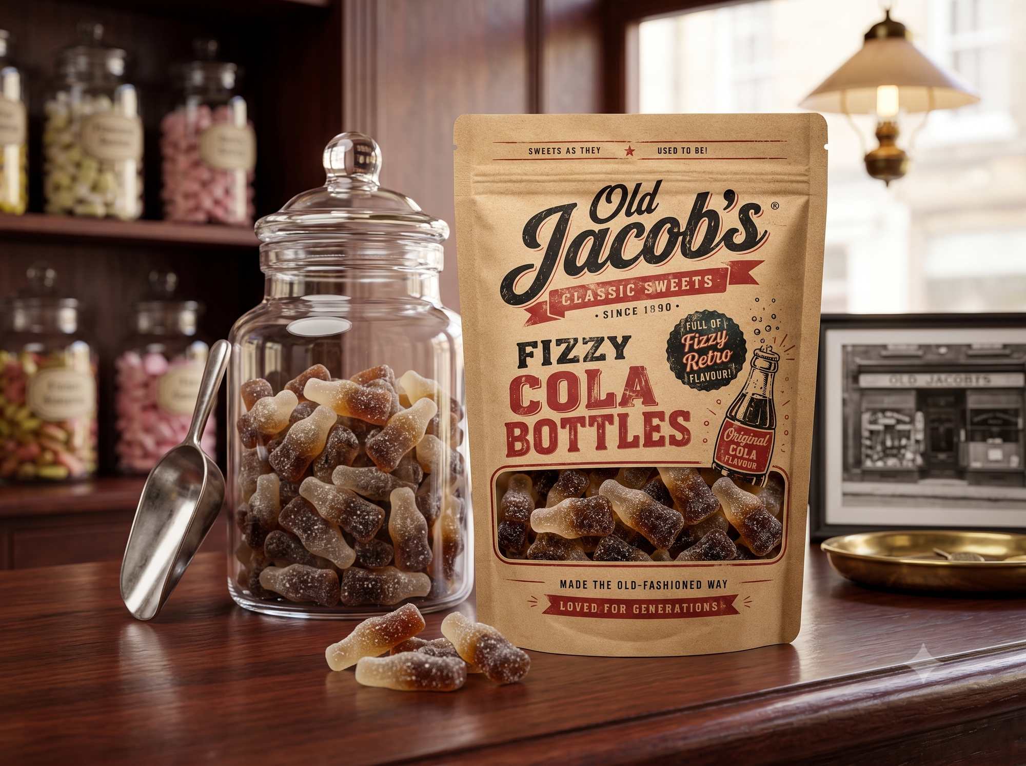 Packaging design for Old Jacobs