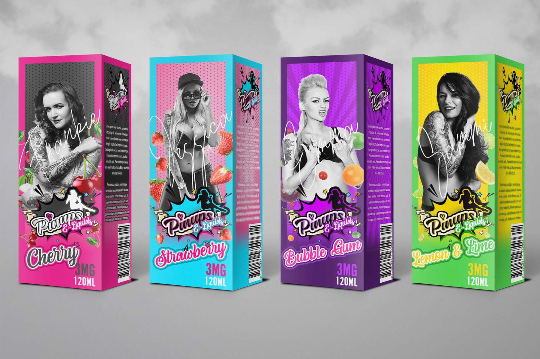 Packaging design for Pin-Ups detail