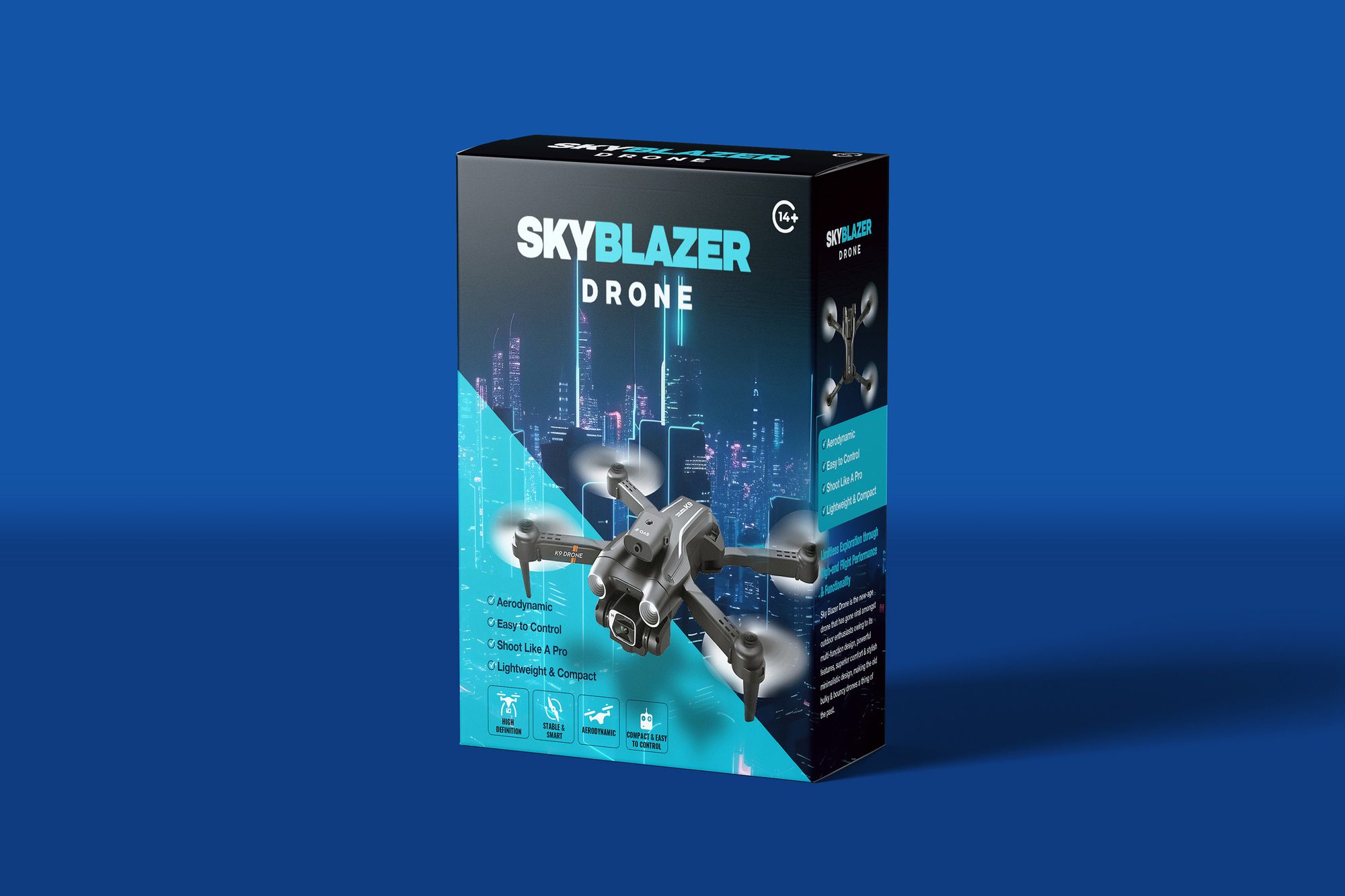 Packaging design for Sky Blazer detail