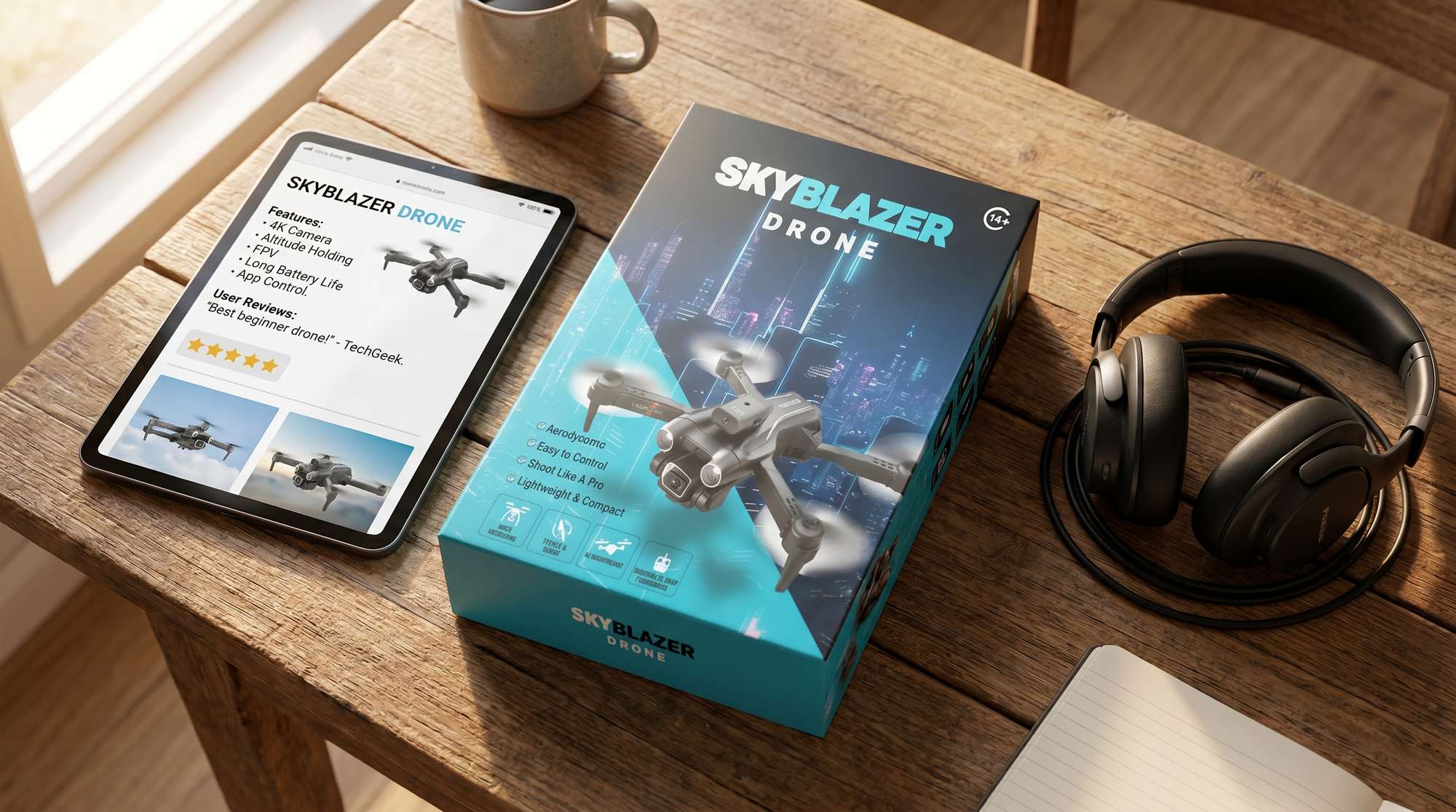 Packaging design for Sky Blazer detail