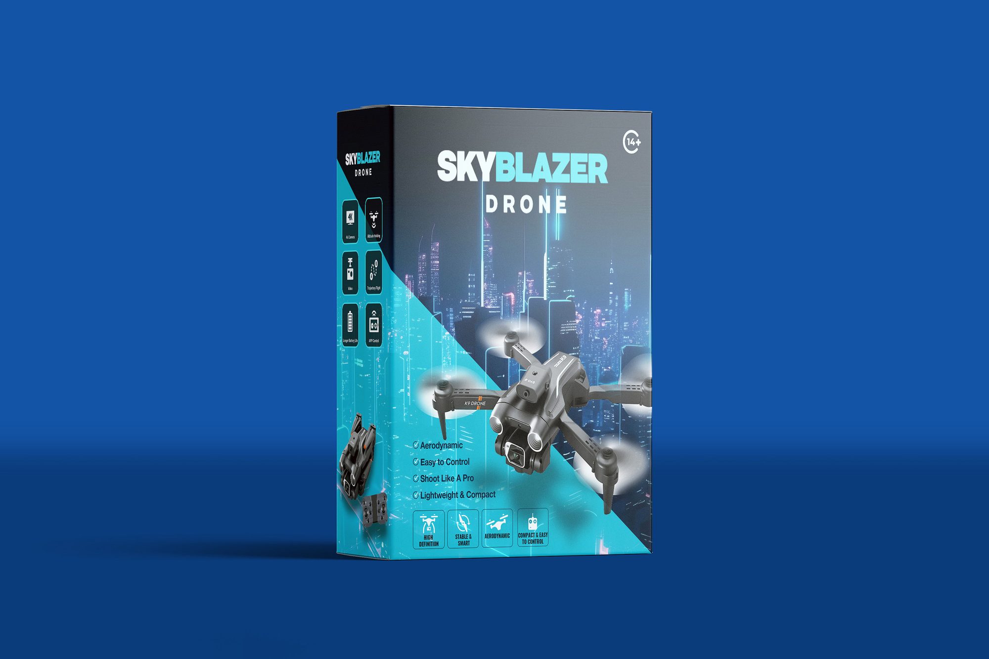 Packaging design for Sky Blazer detail