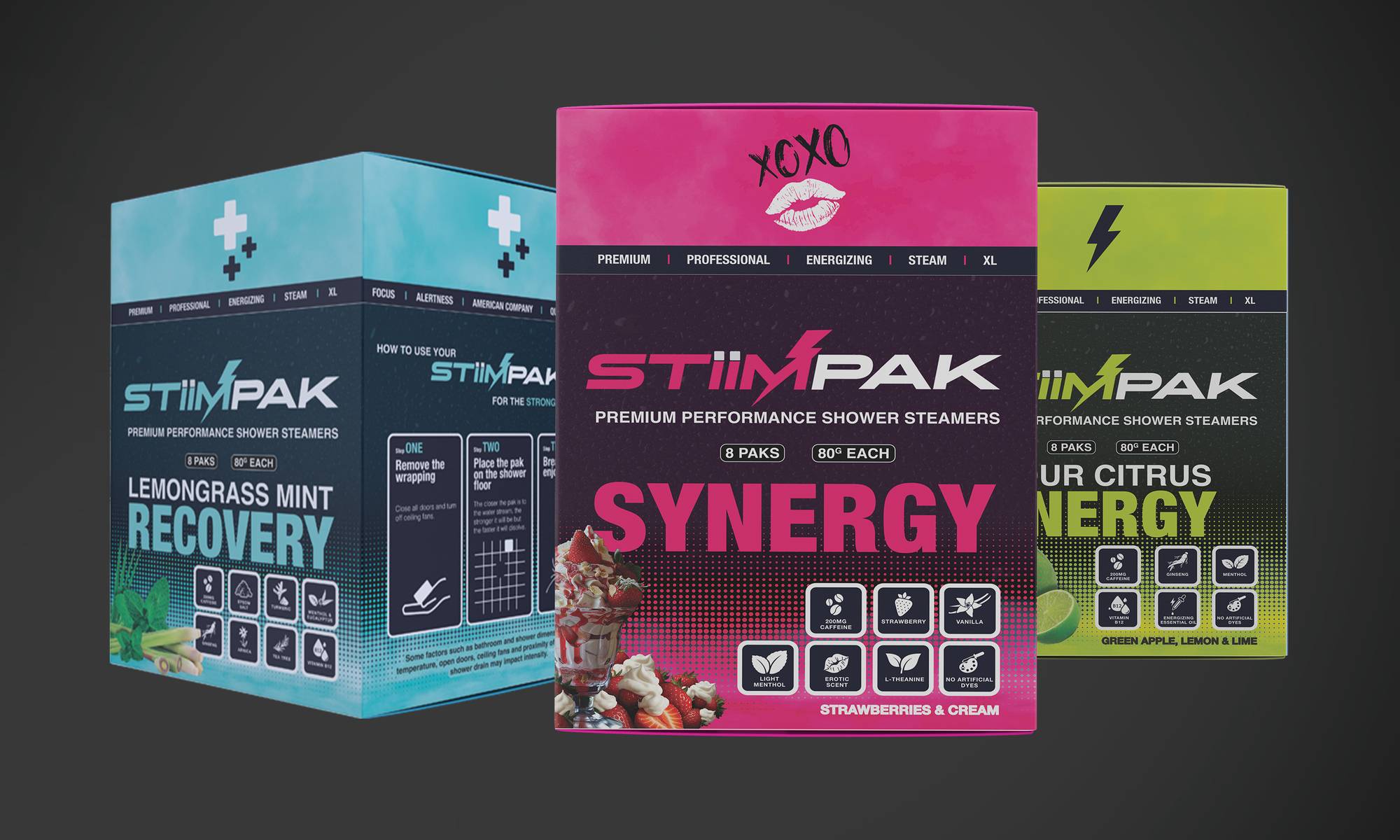 Packaging design for StiimPak detail