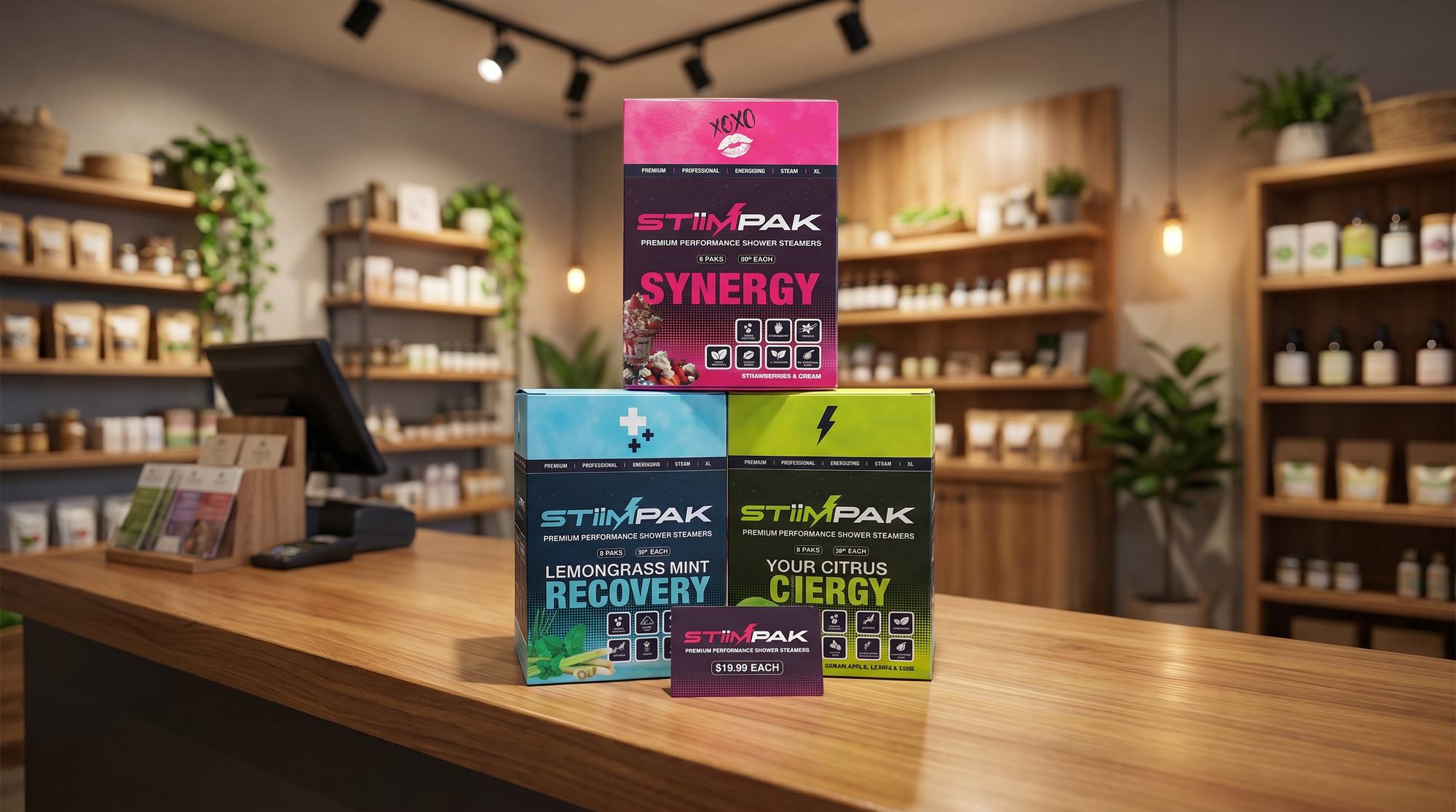 Packaging design for StiimPak detail