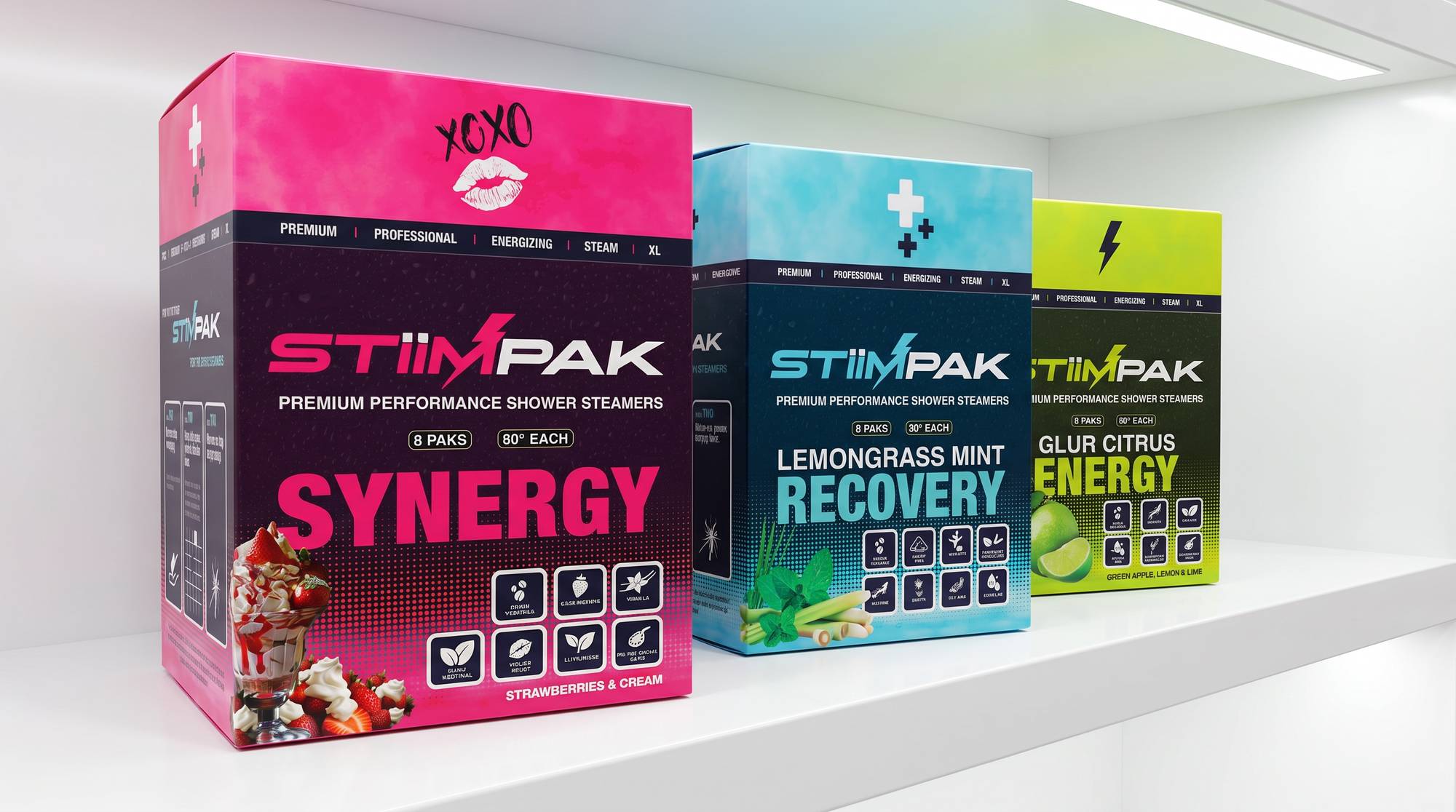 Packaging design for StiimPak detail