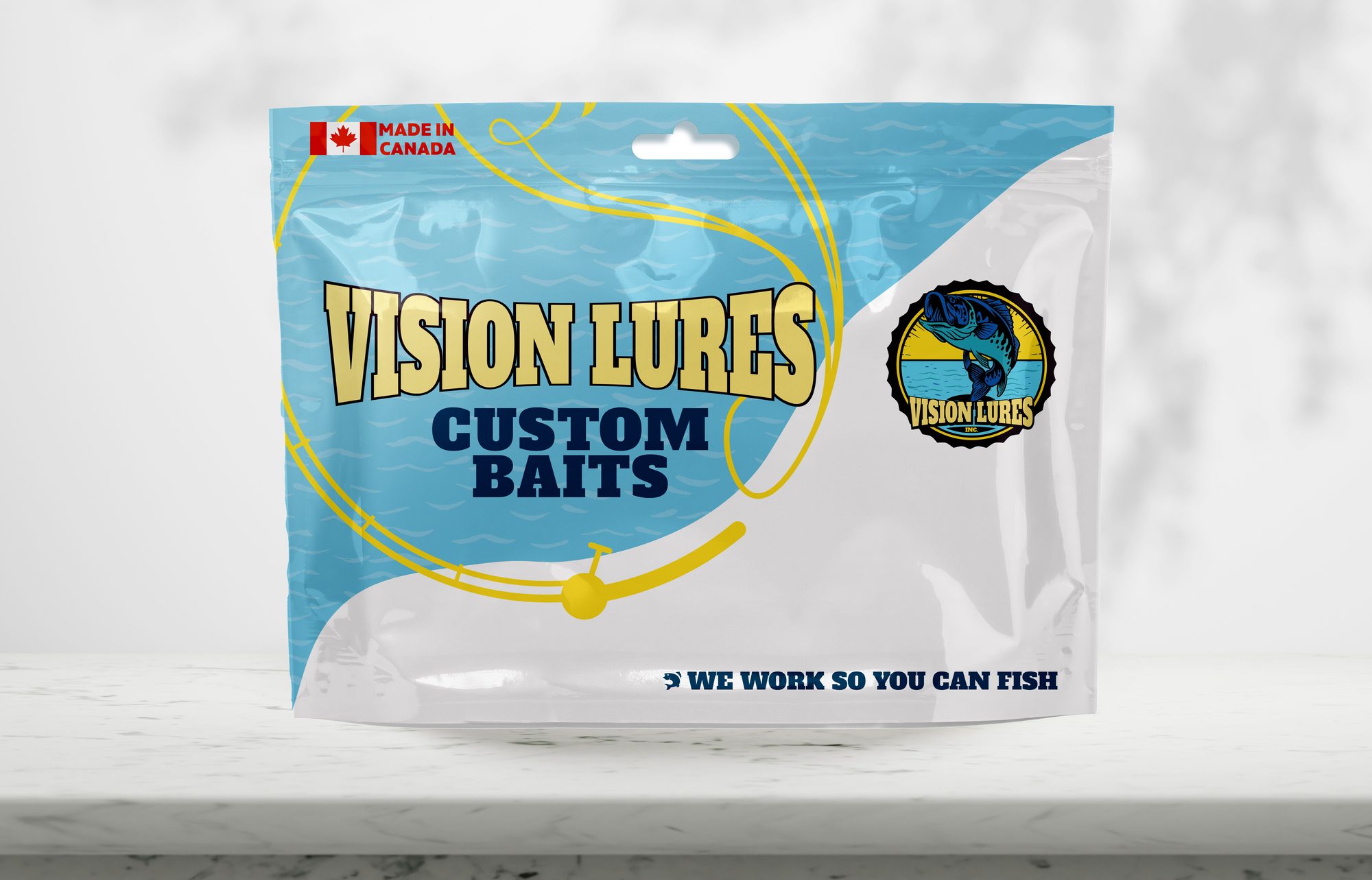 Packaging design for Vision Lures detail