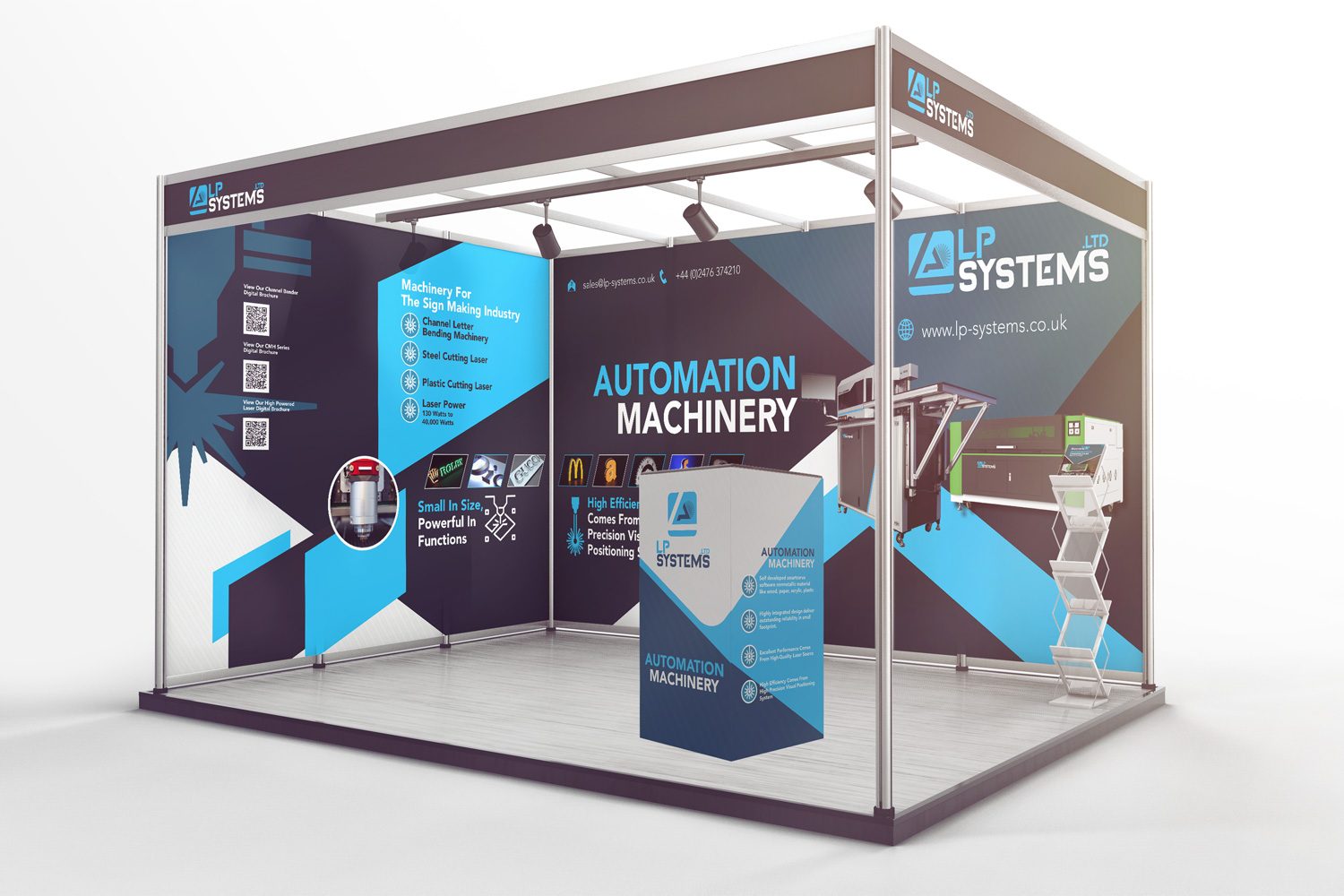 Signage and display for LP Systems detail