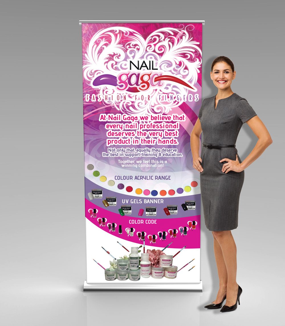 Signage and display for Nail Gaga detail