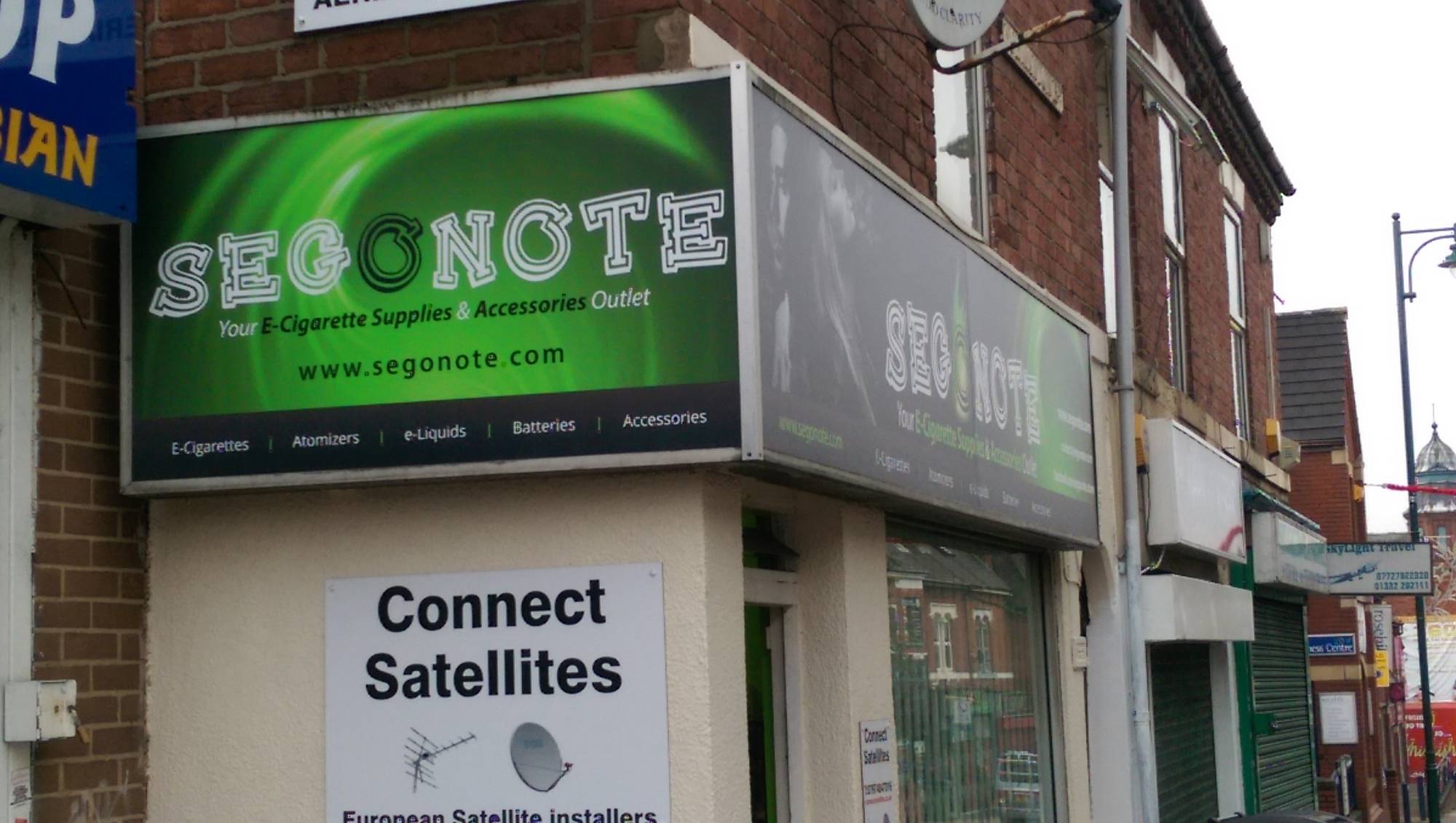 Signage and display for Segonote detail