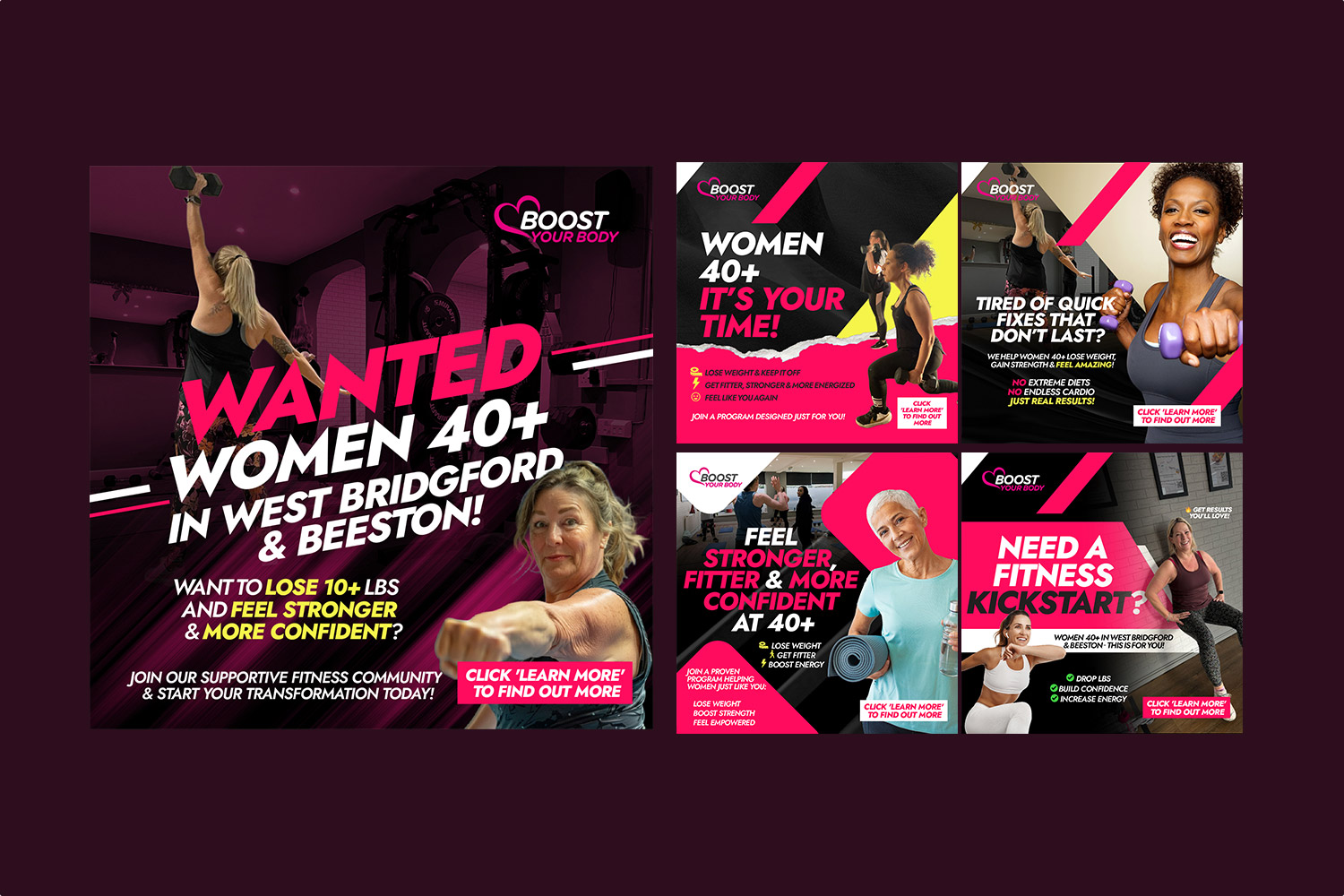 Social Media Advert Design for Boost Your Body